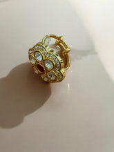 Gold-Toned Kundan Floral Finger Ring